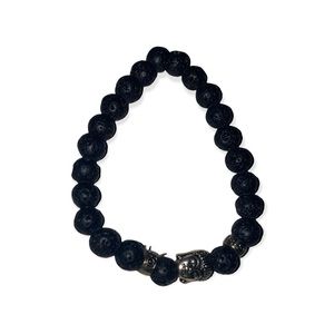 Buddha crystal Essential oil diffuser bracelets with lava stones